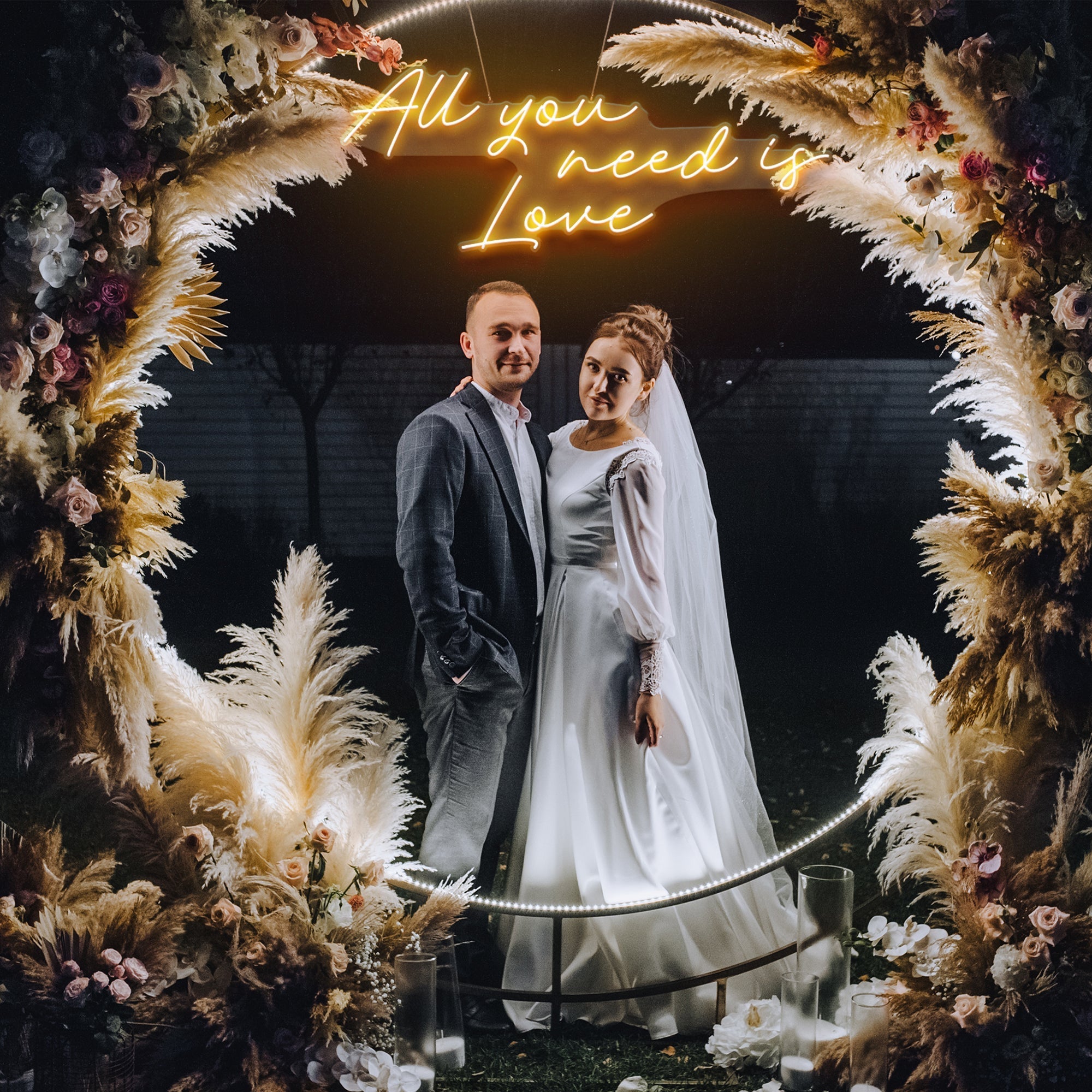 All You Need Is Love Led Neon Sign Light. Custom neon light sign for wedding