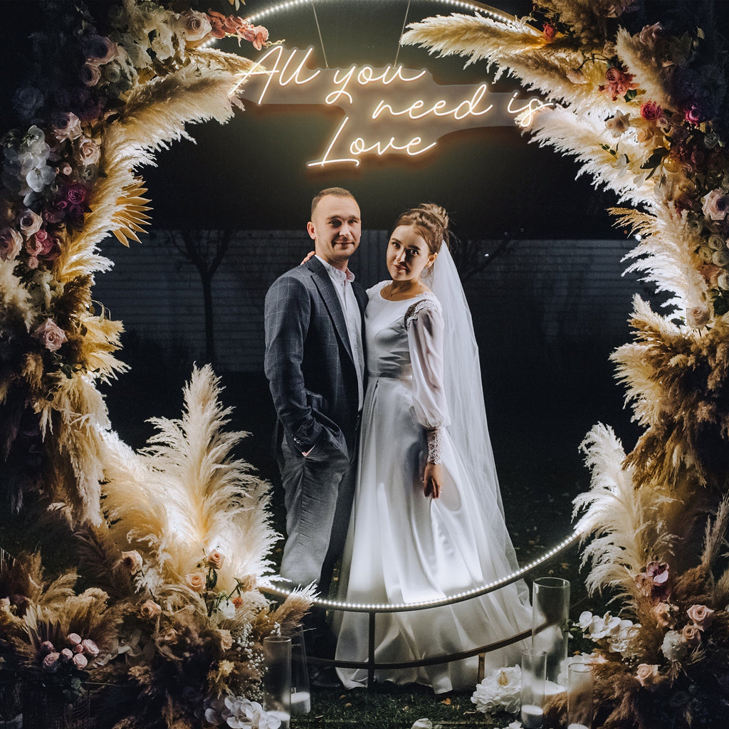 All You Need Is Love Led Neon Sign Light. Custom neon light sign for wedding