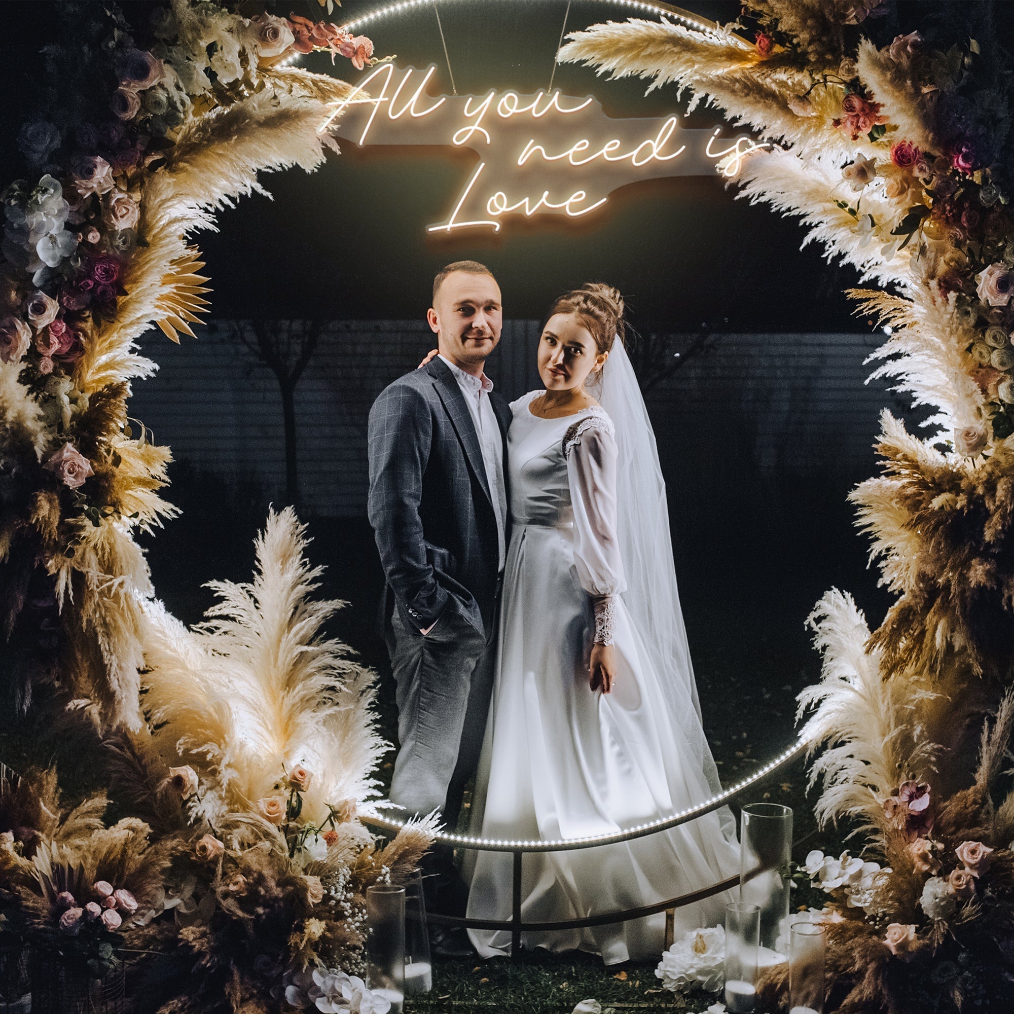 All You Need Is Love Led Neon Sign Light. Custom neon light sign for wedding