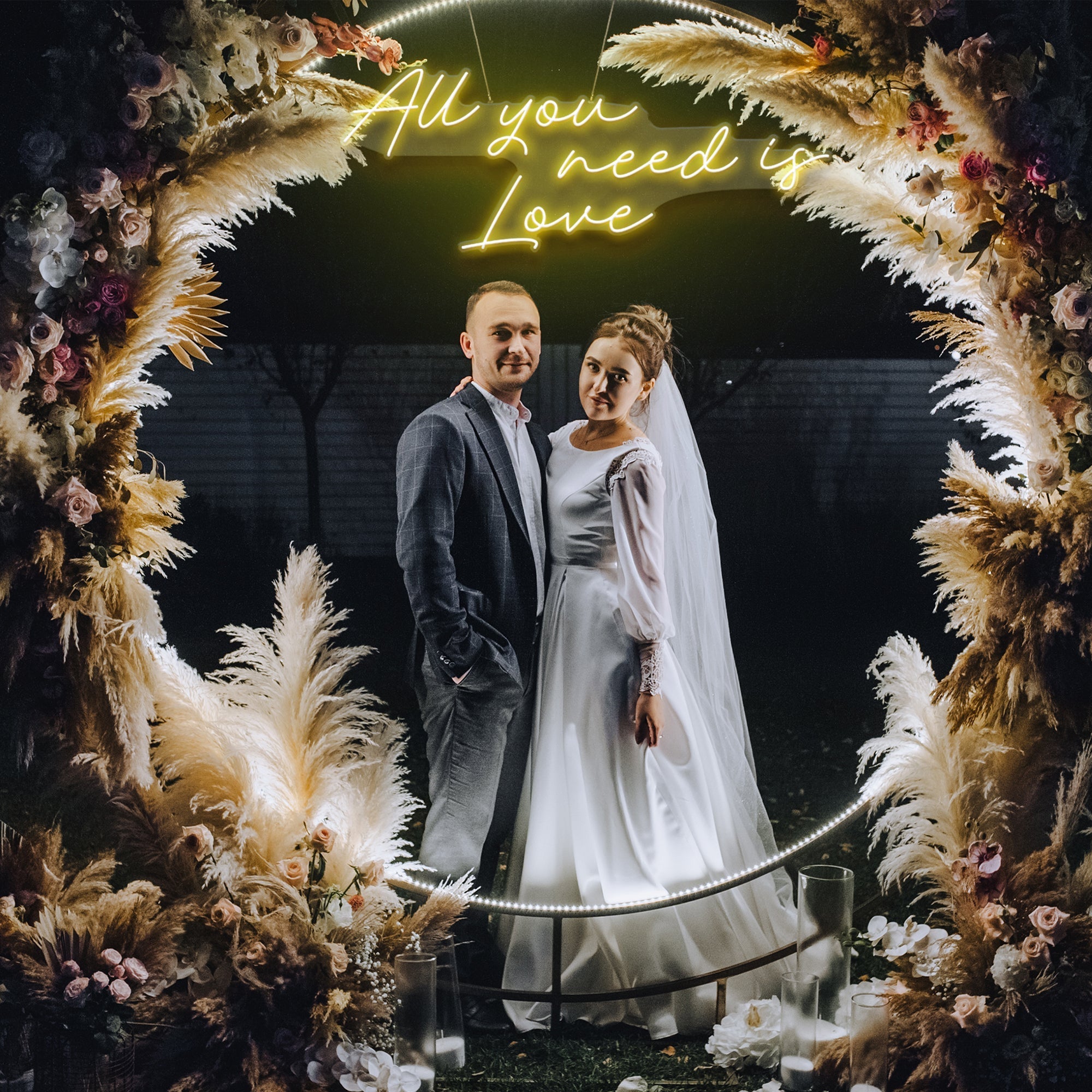 All You Need Is Love Led Neon Sign Light. Custom neon light sign for wedding