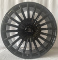 24" Mercedes G-Wagon G580 G550 G63 G65 Brabus Platinum Style Gloss Black Wheels & Rims
