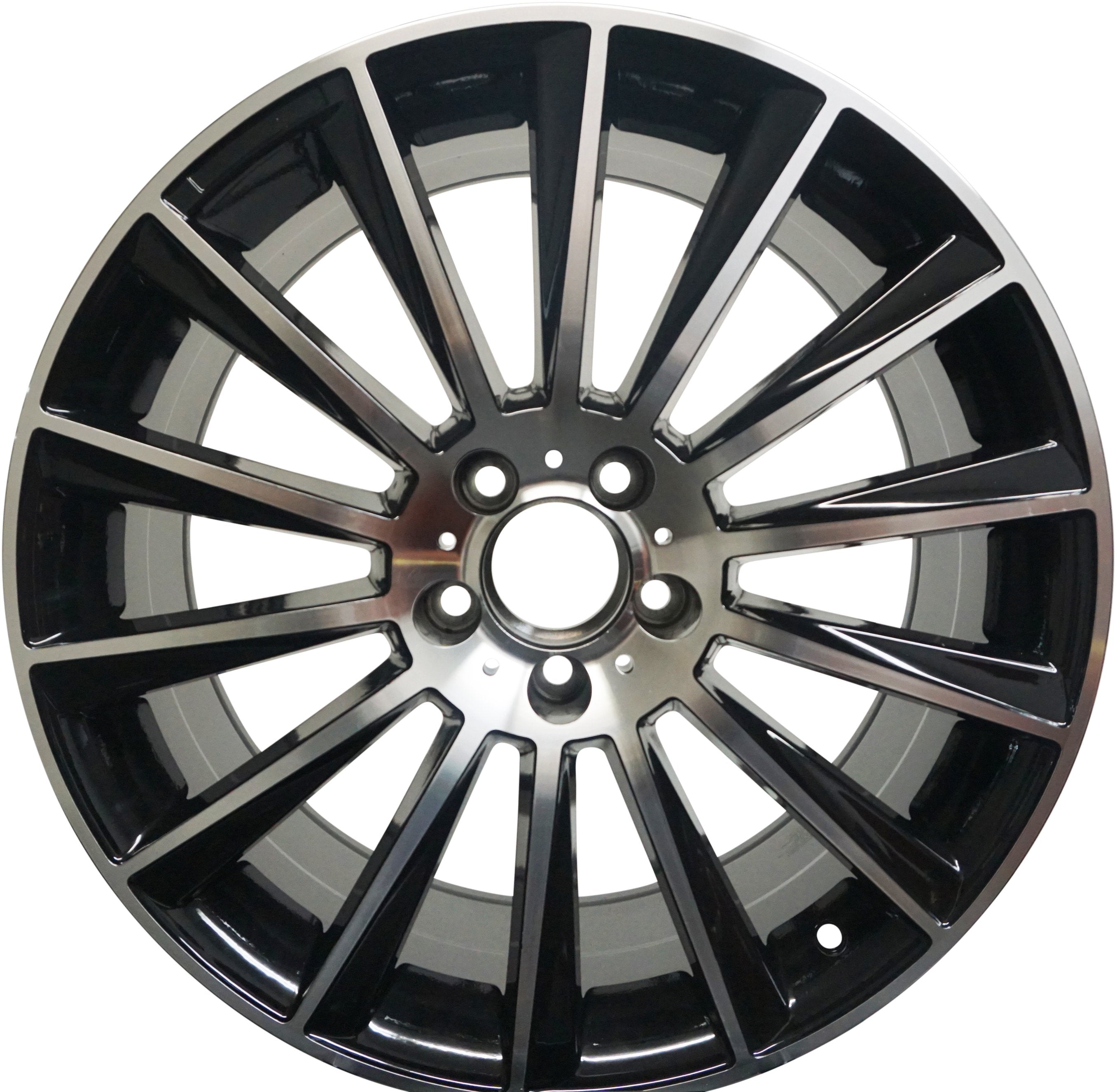 18" Mercedes C-Class E-Class C300 C350 E350 Black Machined Wheels & Rims