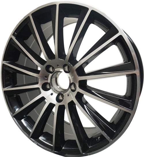 18" Mercedes C-Class E-Class C300 C350 E350 Black Machined Wheels & Rims