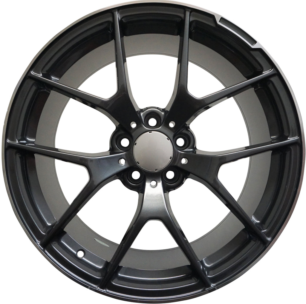 18" Mercedes S-Class E-Class Matte Black Machined Lip Wheels & Rims
