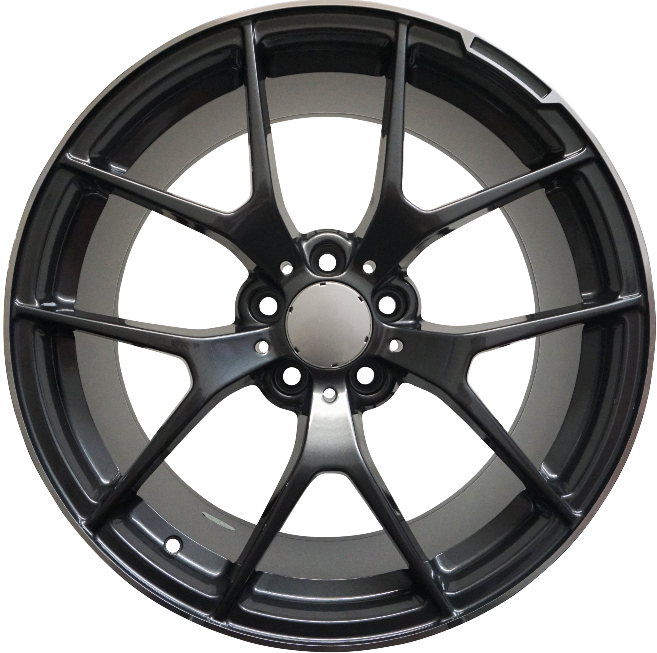 18" Mercedes S-Class E-Class Matte Black Machined Lip Wheels & Rims