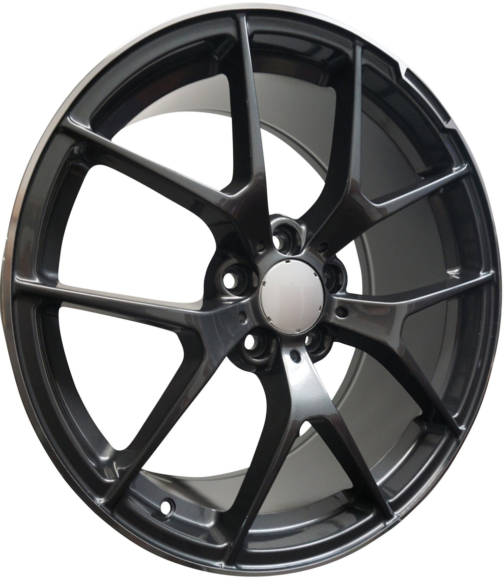 18" Mercedes S-Class E-Class Matte Black Machined Lip Wheels & Rims