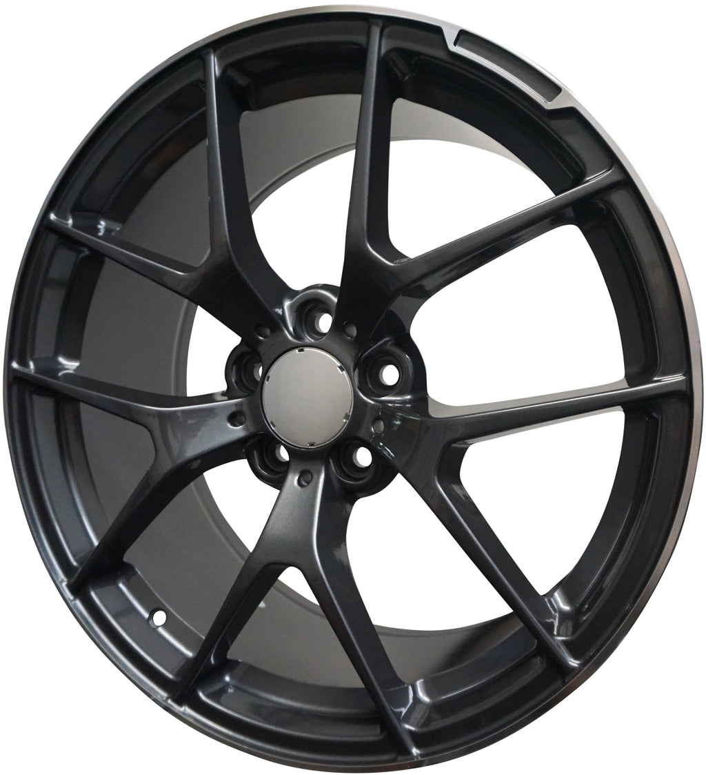 18" Mercedes S-Class E-Class Matte Black Machined Lip Wheels & Rims
