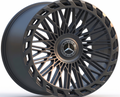 22" Mercedes S-Class Staggered Satin Black Style 66 Wheels