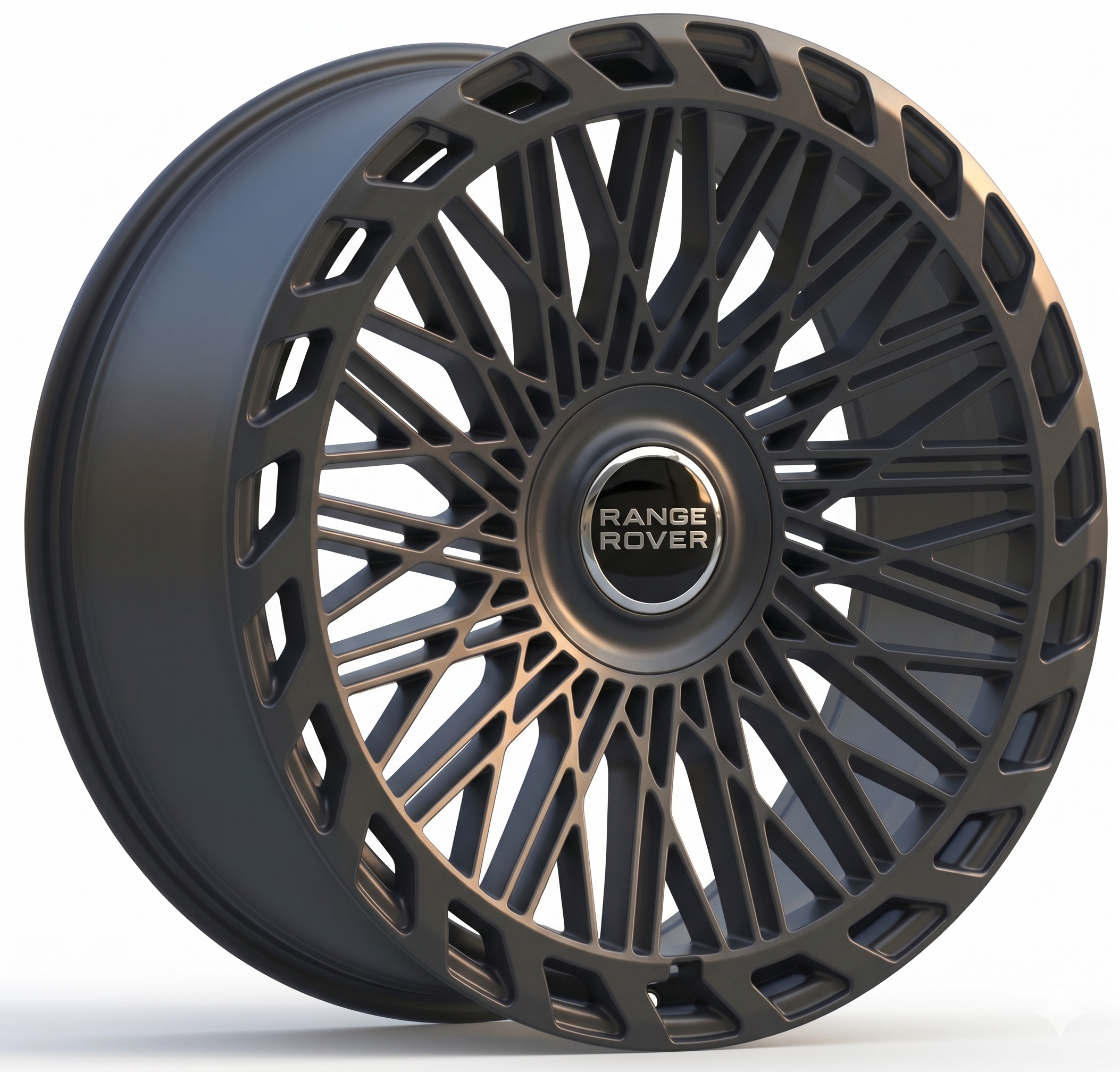 24" Range Rover Full Size Sport Satin Black Style 42 Wheels