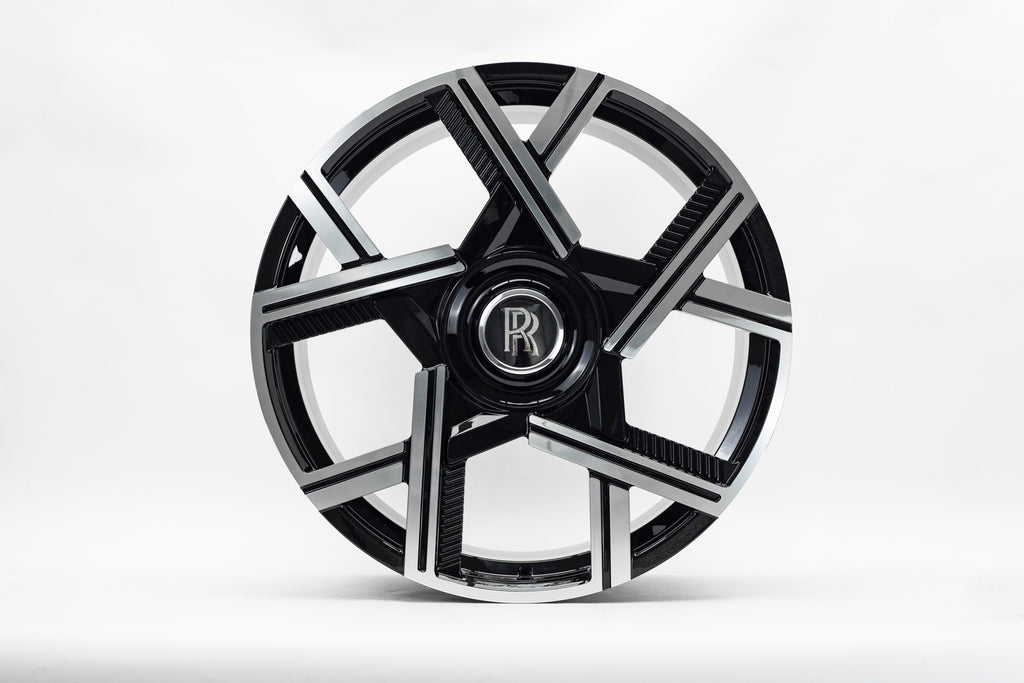 24" Rolls Royce Ghost Phantom Wraith Forged Black Machined Style 31 Wheels