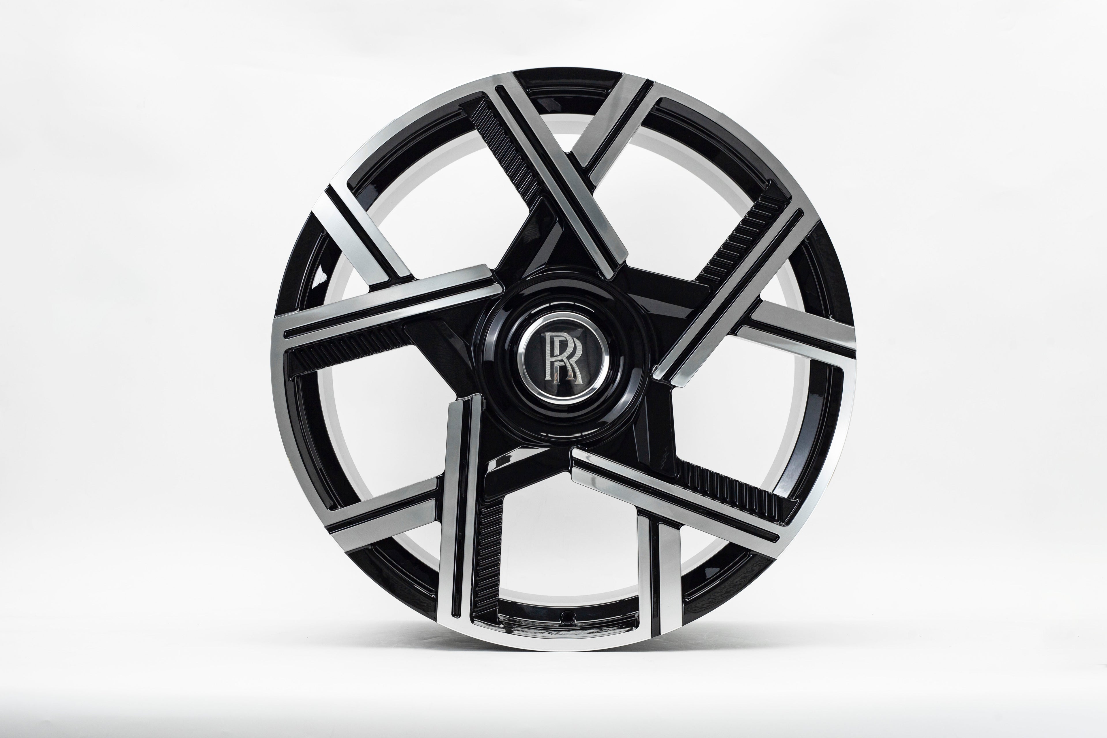 24" Rolls Royce Ghost Phantom Wraith Forged Black Machined Style 31 Wheels