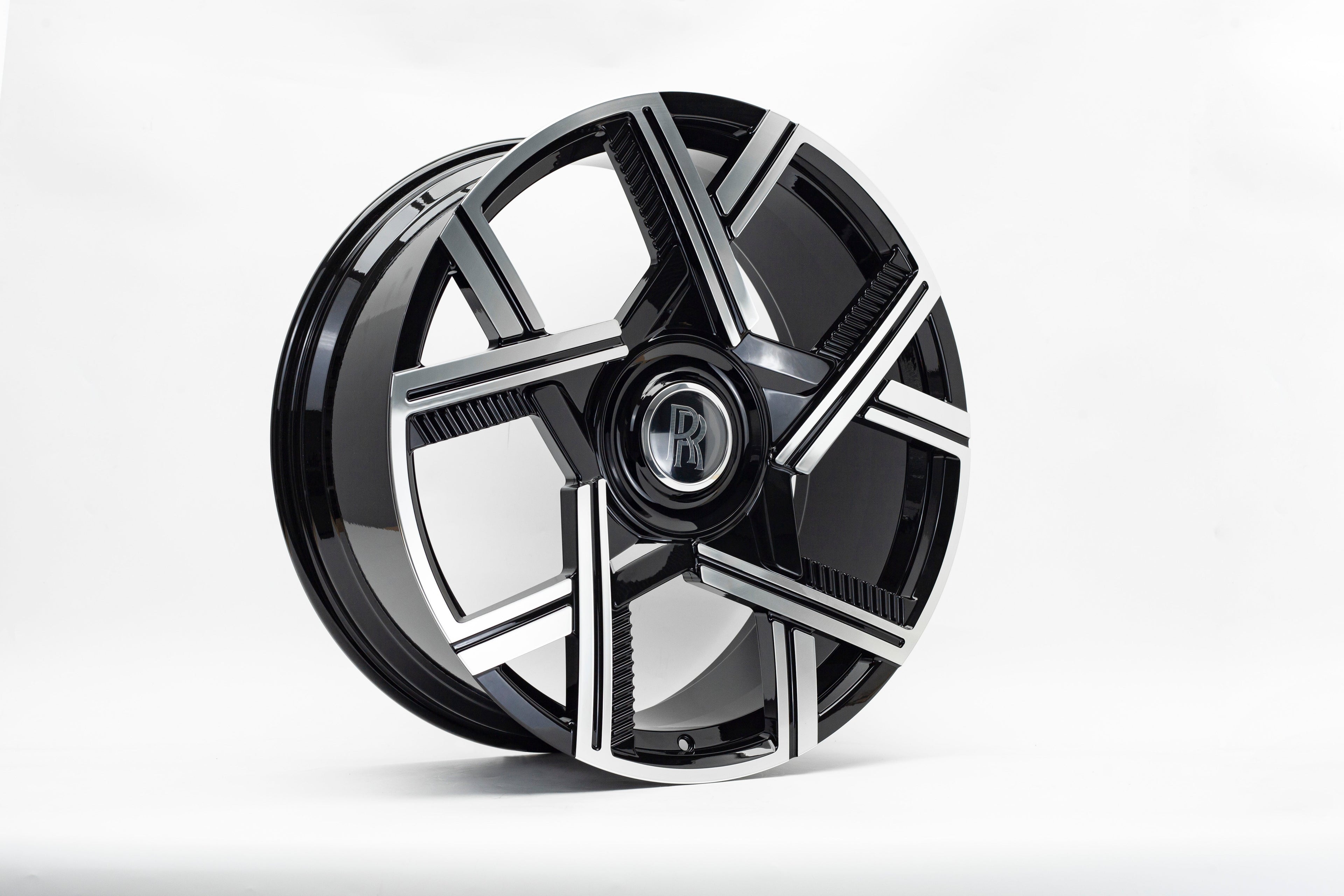 24" Rolls Royce Ghost Phantom Wraith Forged Black Machined Style 31 Wheels