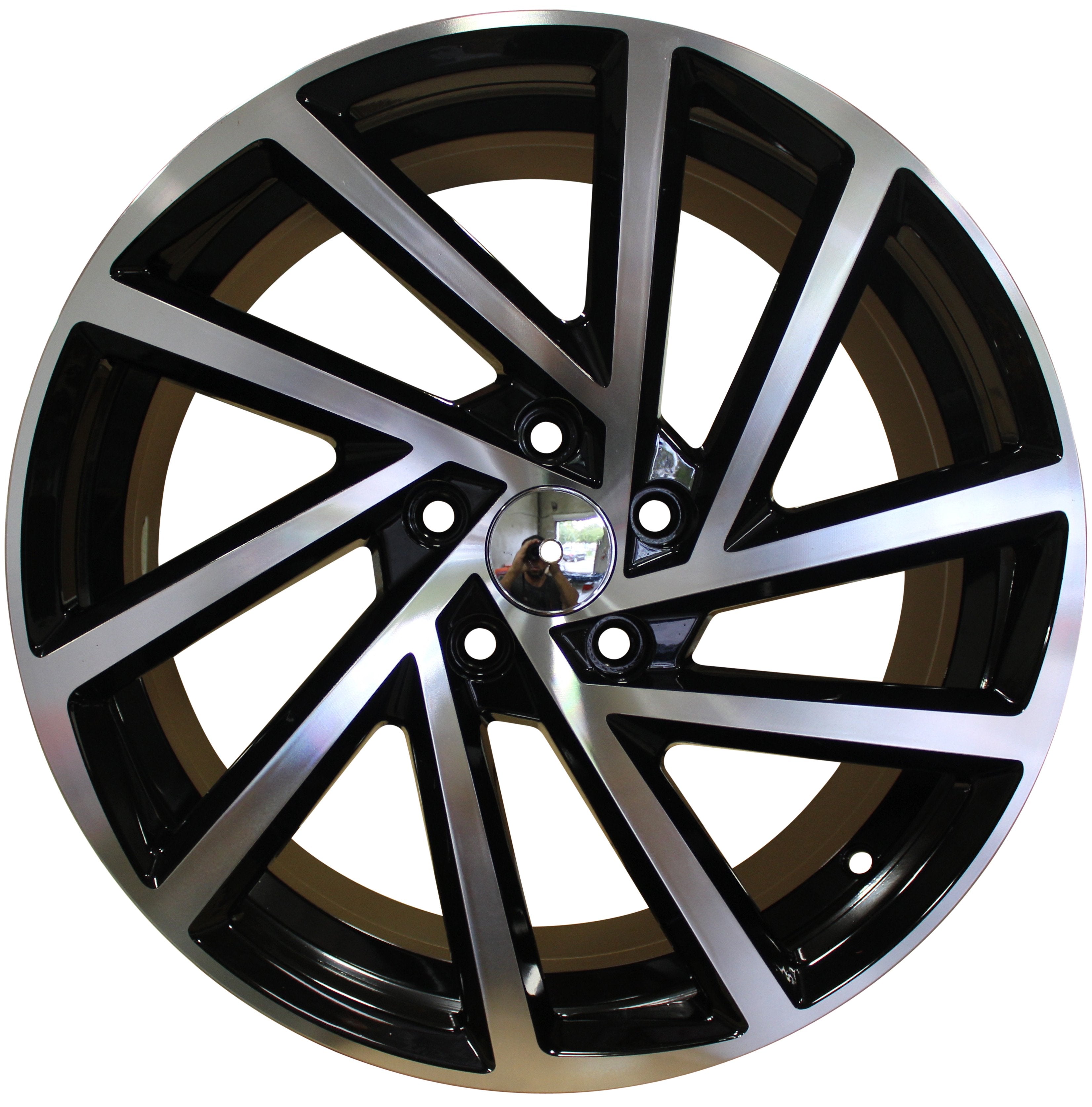 18" Volkswagen VW Golf GTI Jetta Passat Black Machined Wheels & Rims