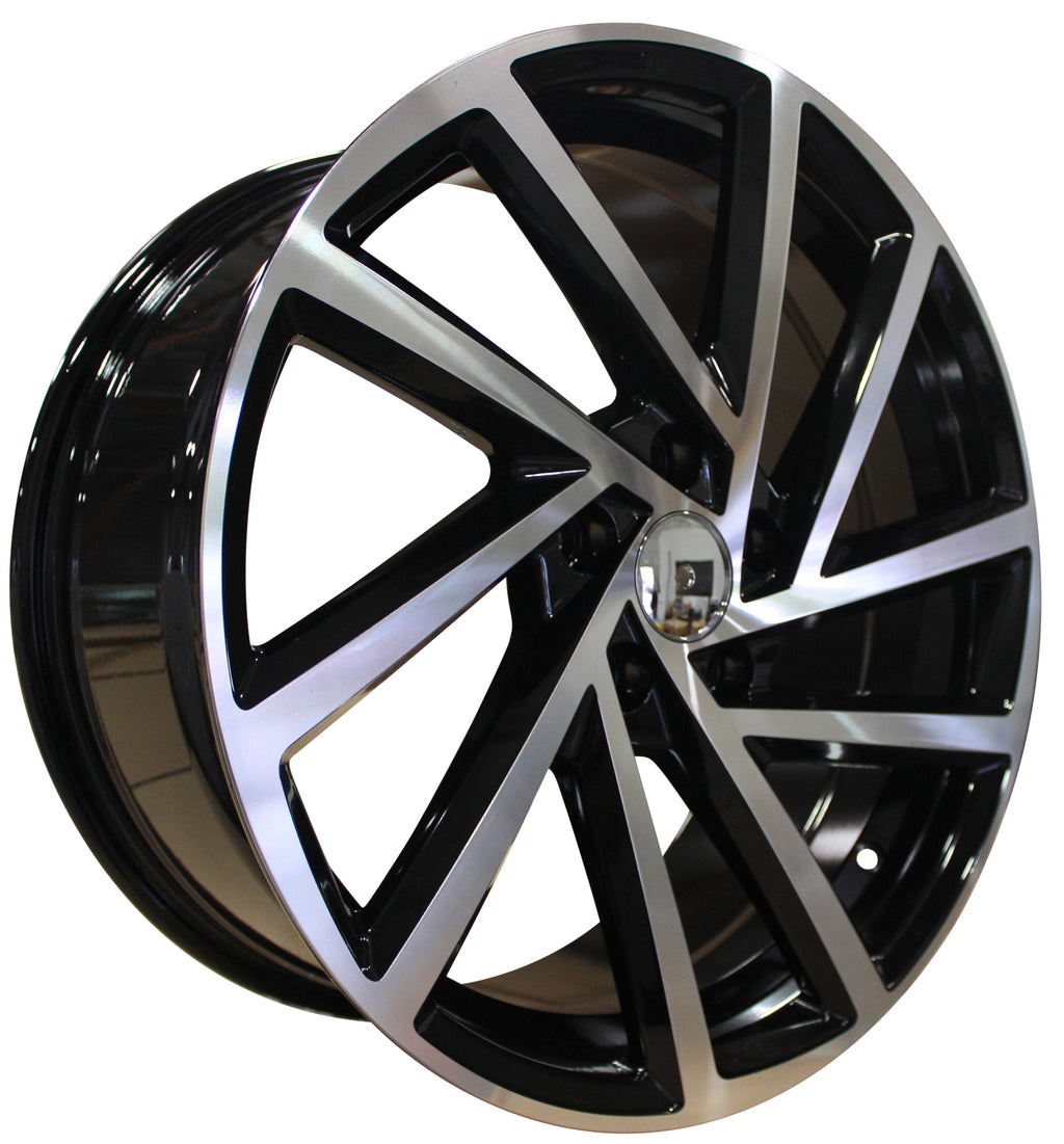 18" Volkswagen VW Golf GTI Jetta Passat Black Machined Wheels & Rims