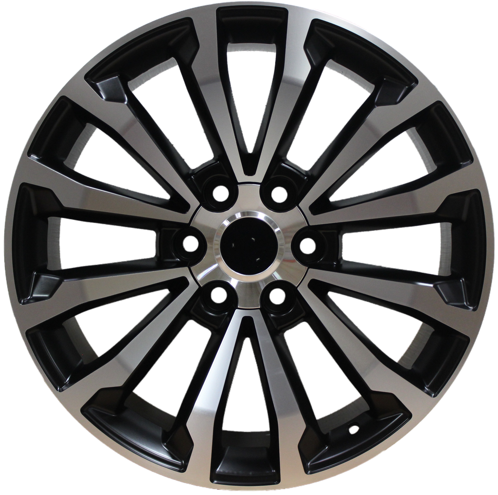 18" Toyota 4Runner FJ Cruiser Tacoma TRD Style Black Machined Wheels & Rims