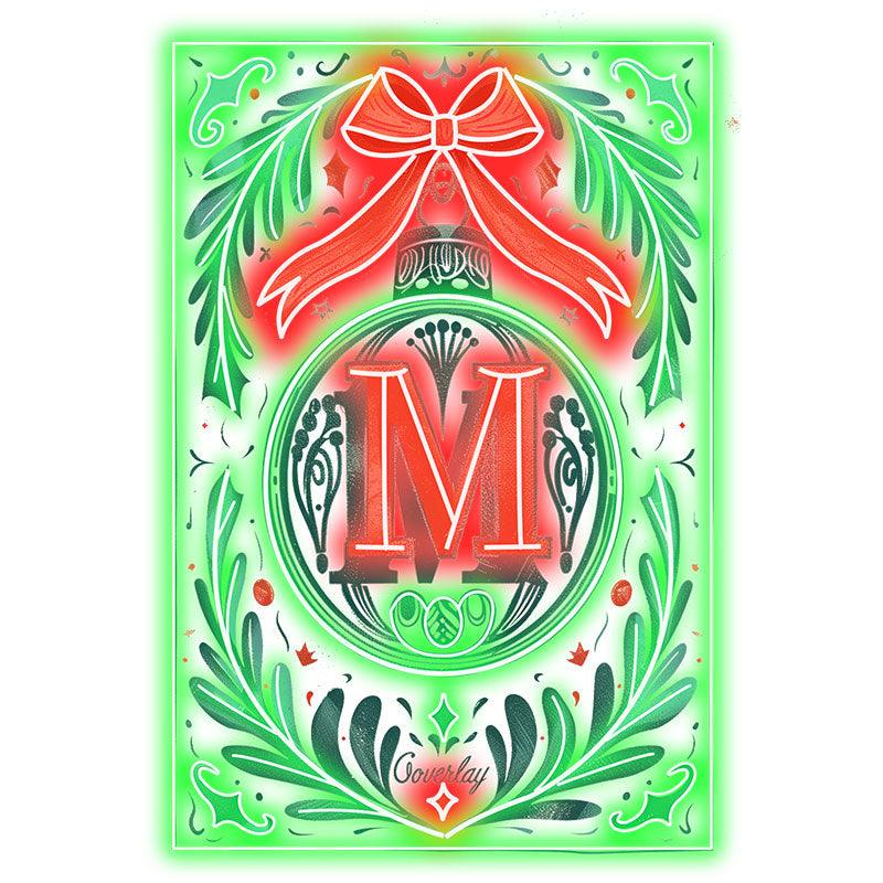 Merry Christmas Poker Chart neon signs - Big Red Bow Tie for a Joyful Holiday Spirit