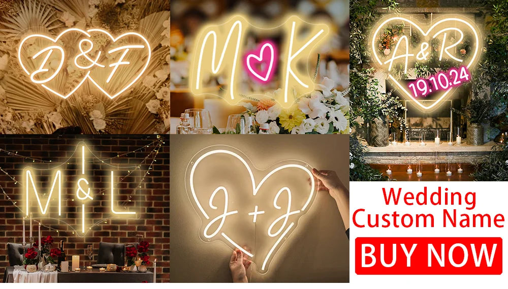 Custom Neon Sign Led Light Personalized Custom Logo Wall Decor Neon Sign For Store Wedding Happy Birthday Party Bar Neon Sign