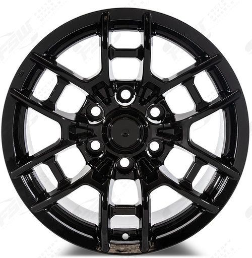 17" Toyota 4Runner FJ Cruiser Tacoma TRD Pro Style Gloss Black Wheels & Rims