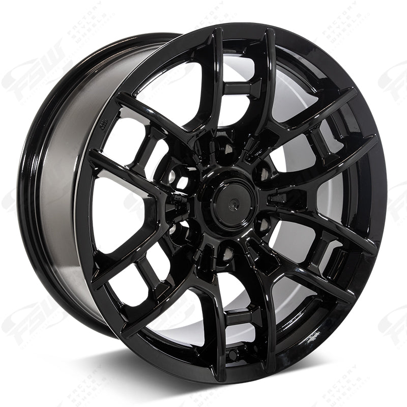 17" Toyota 4Runner FJ Cruiser Tacoma TRD Pro Style Gloss Black Wheels & Rims