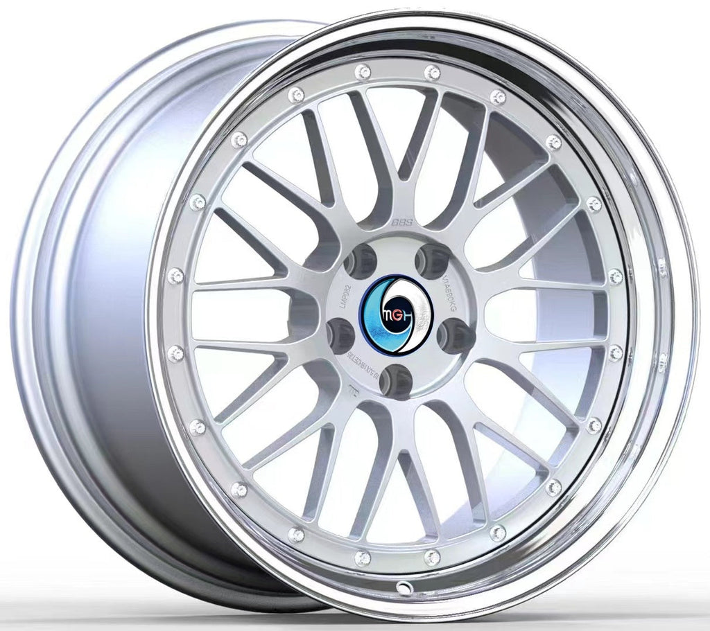 Two piece forged wheel hub