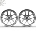 Customized two-piece forged wheel hub