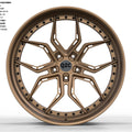 Customized two-piece forged wheel hub