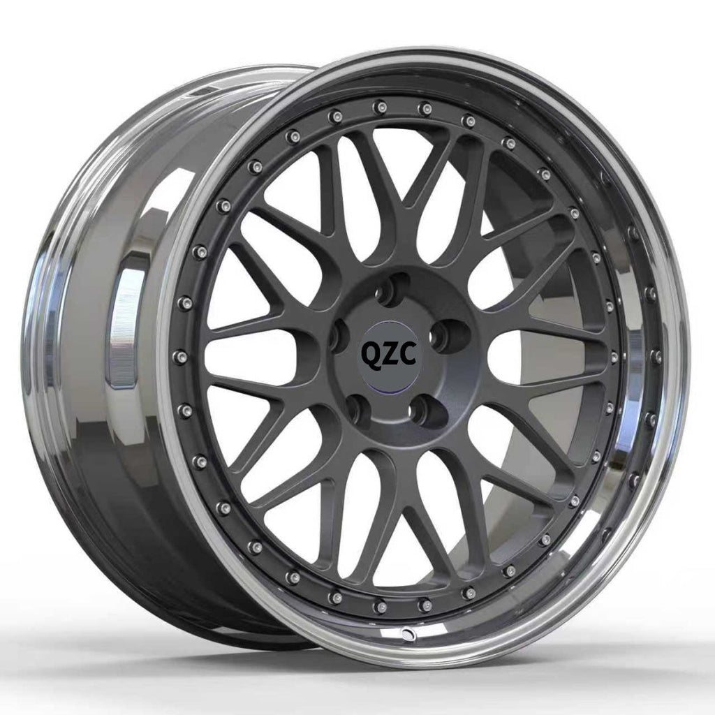 Customized two-piece forged wheel hub
