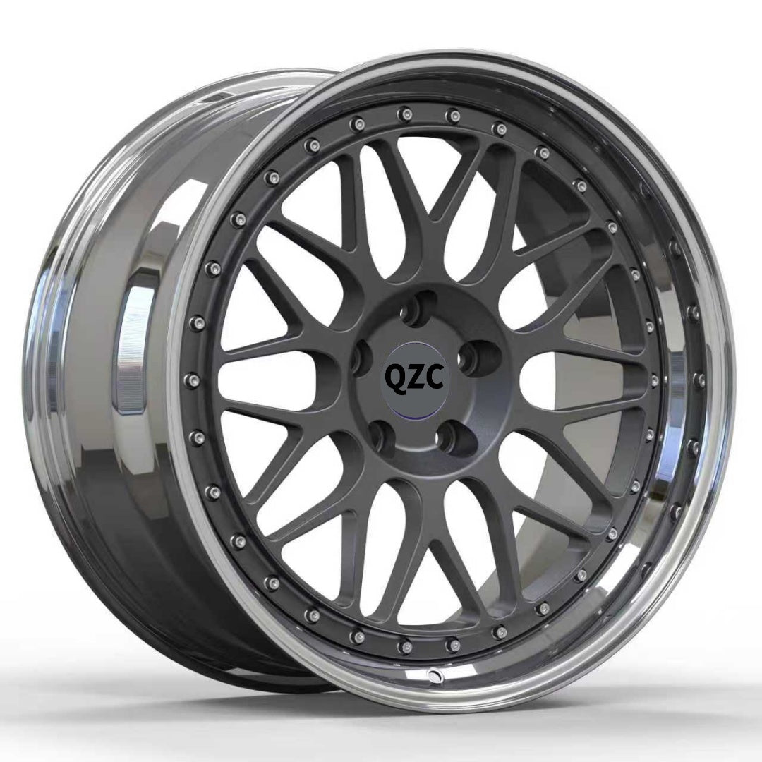 Customized two-piece forged wheel hub