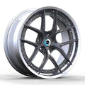 Two piece forged wheel hub