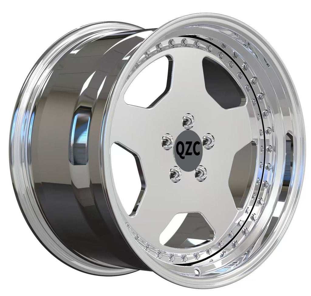 Two-piece forged wheels
