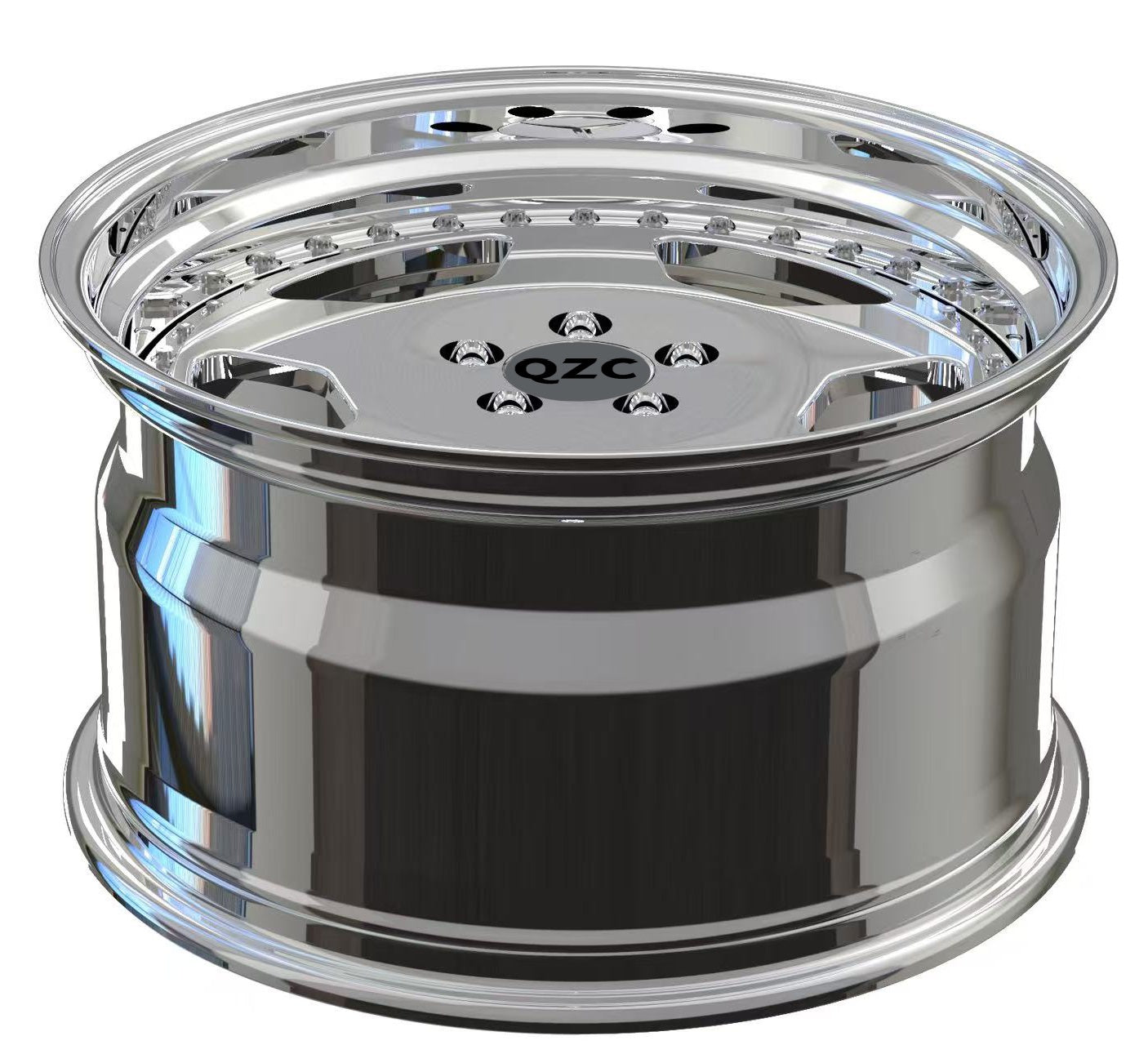 Two-piece forged wheels