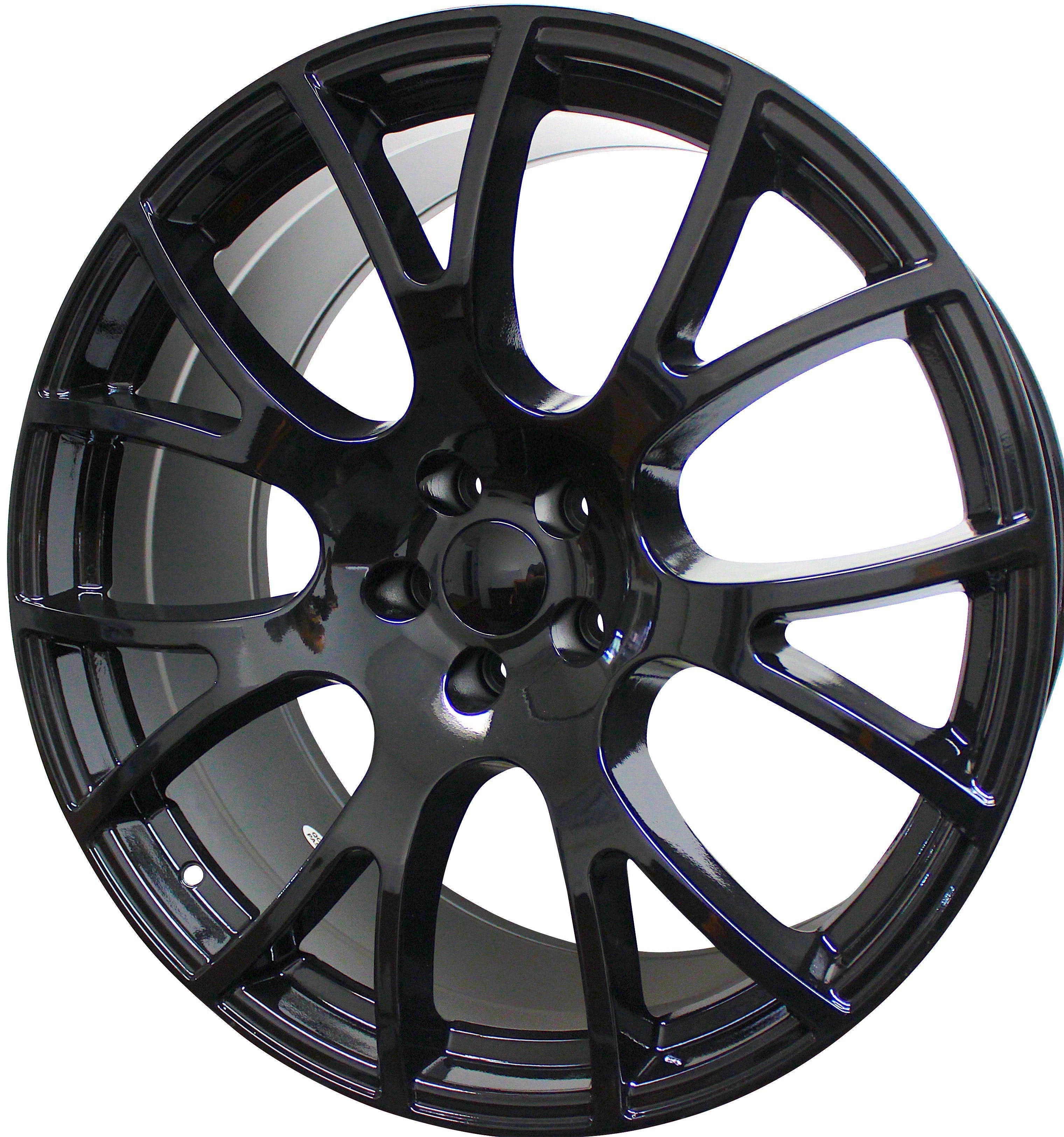 20" Dodge Charger Challenger Magnum Hellcat SRT Staggered Gloss Black Wheels & Rims