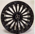 22" Mercedes S-Class S580 S600 Maybach Style Staggered Gloss Black Wheels & Rims