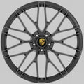 21" Porsche Macan Base Turbo S GTS Forged Matte Black Style 2812 Wheels