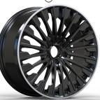 18" Mercedes C-Class E-Class Black Machined Lip Style 65 Wheels & Rims