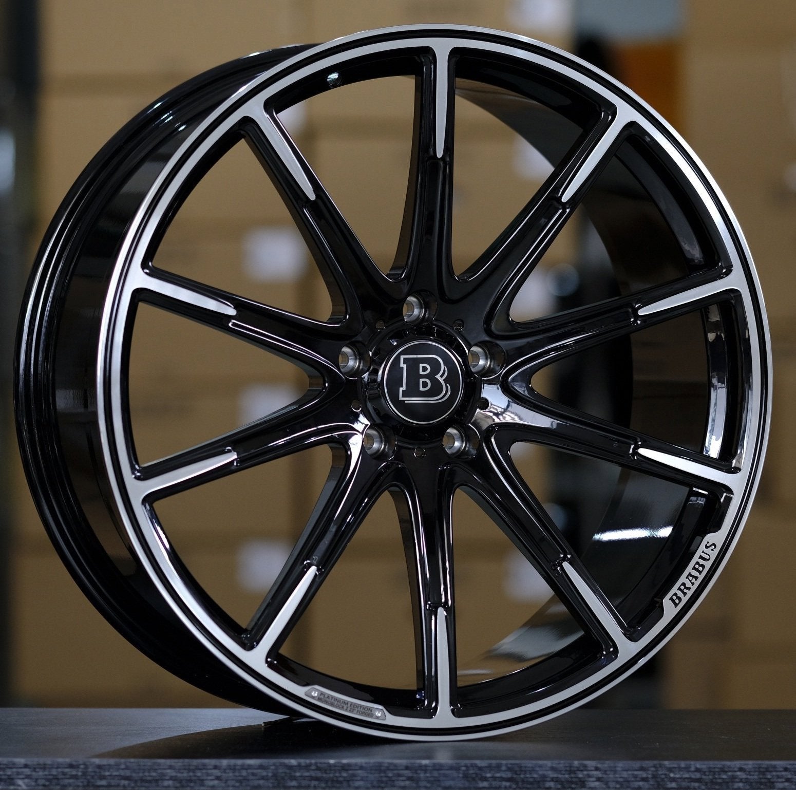 24" Mercedes G-Wagon G63 G580 Brabus Platinum Style Gloss Black Machined Wheels & Rims