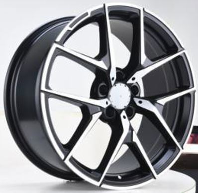 18" Mercedes S-Class S550 S500 S450 Black Machined Style 17 Wheels & Rims