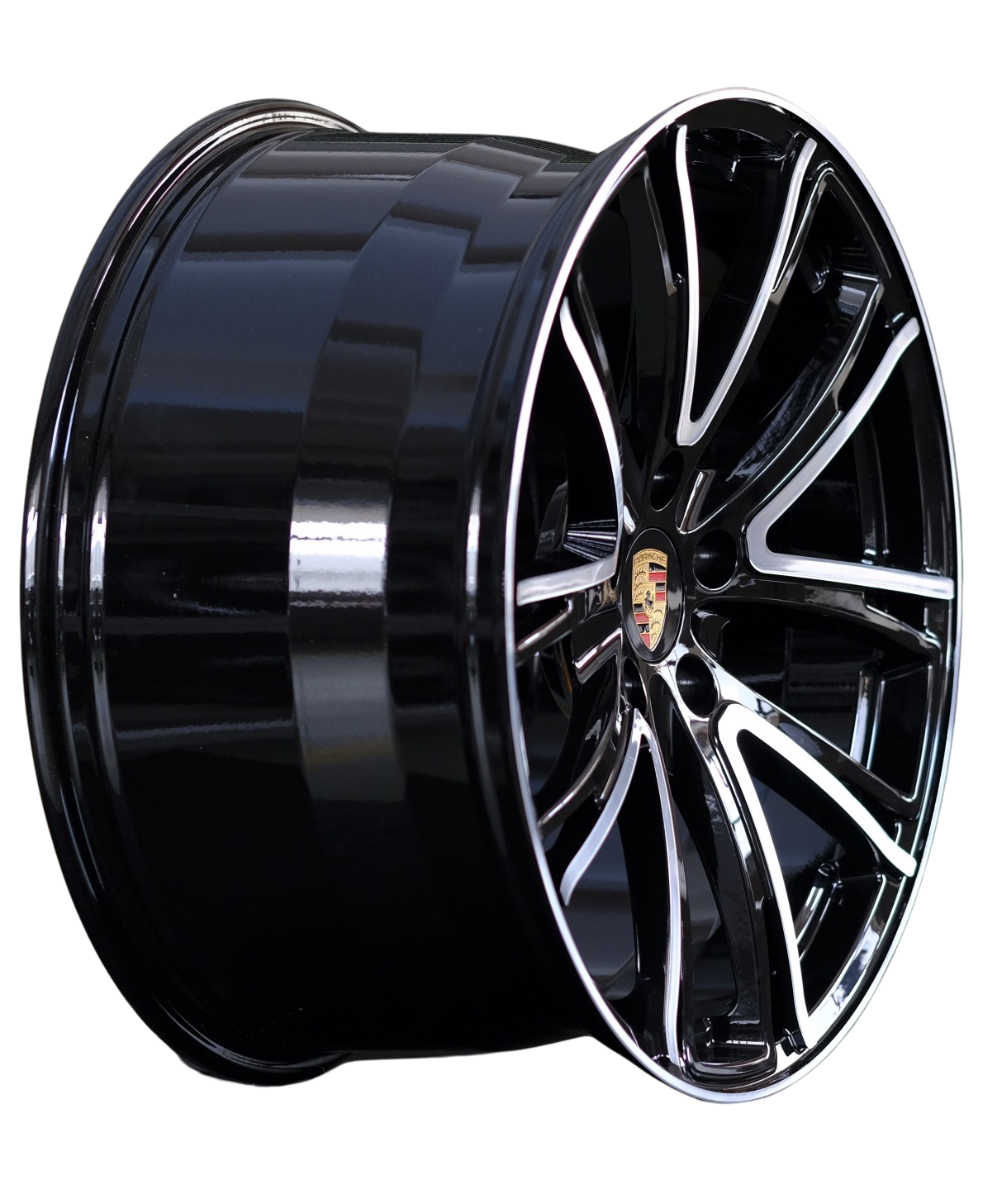 20" Porsche Panamera Taycan 911 Forged Black Machined Style 25 Wheels