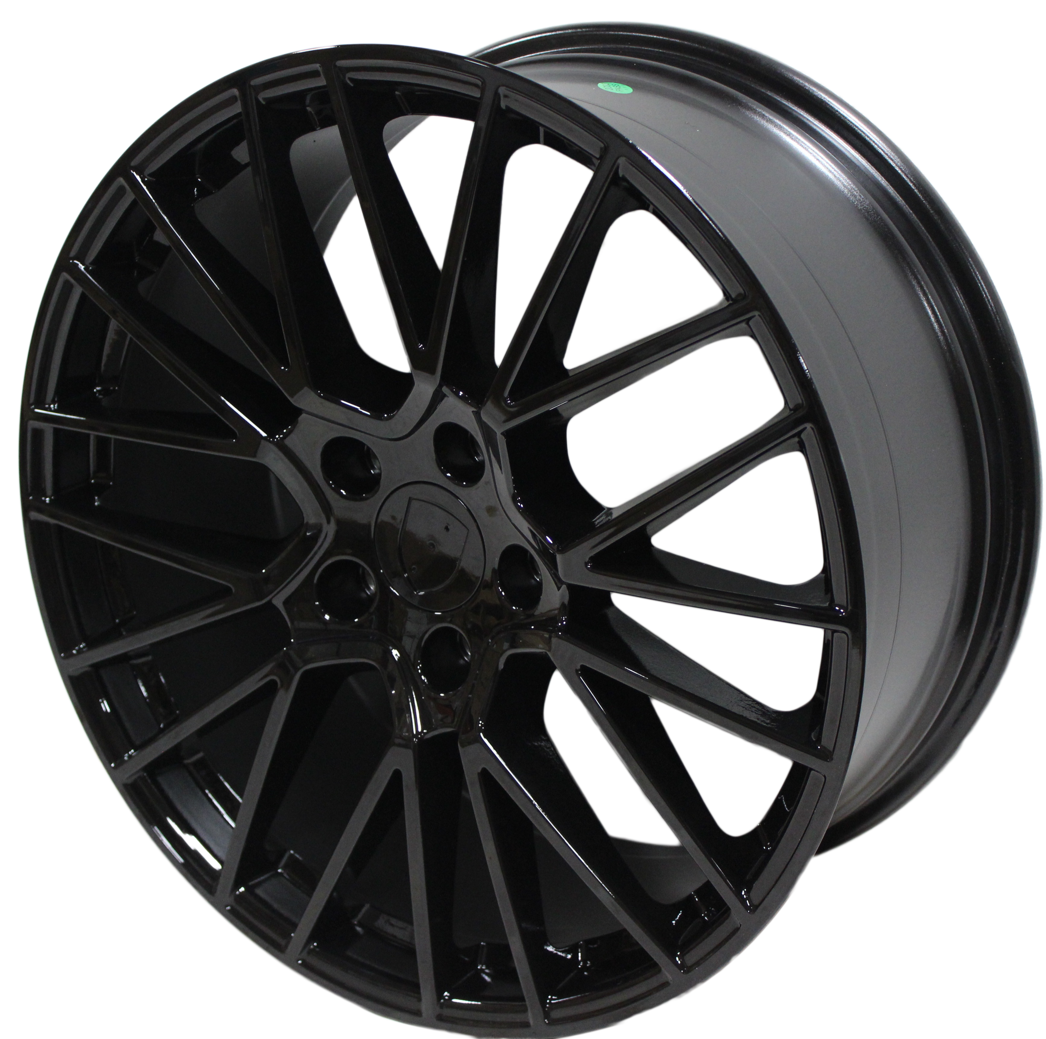21" Porsche Macan S GTS Turbo Staggered Gloss Black Mesh Wheels & Rims