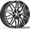 21" Porsche Cayenne Panamera Turbo S GTS Staggered Black Machined Style 2830 Wheels