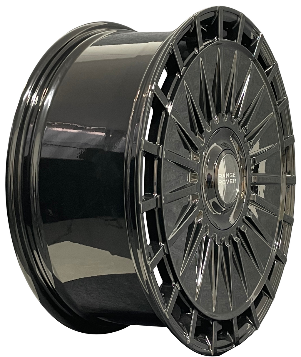 24" Range Rover HSE Sport SV P360 P400 P460 Monoblock Forged Gloss Black Style 39 Wheels & Rims