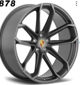 21" Porsche Macan Base S GTS Turbo Staggered Satin Black Wheels & Rims