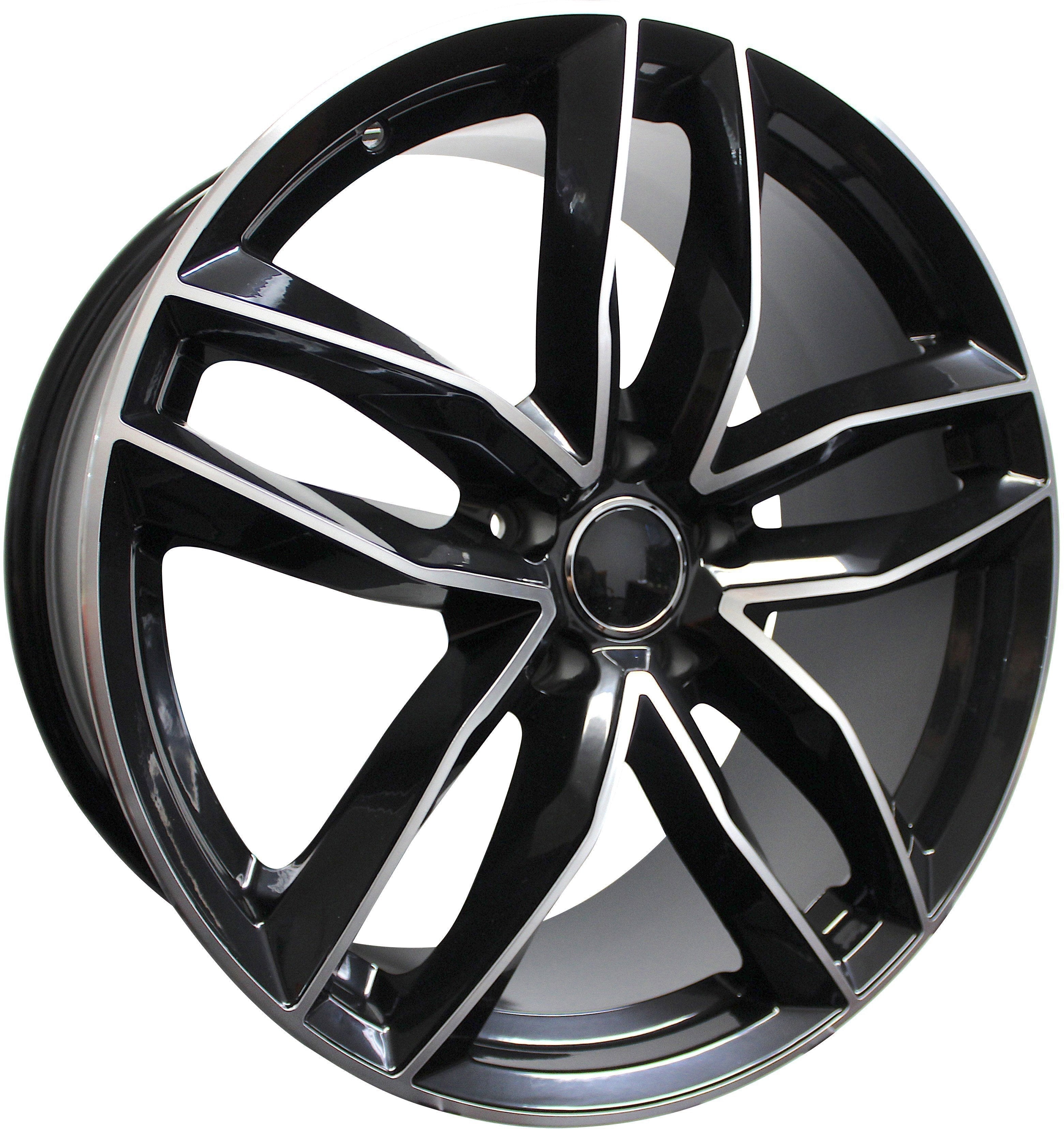 21" Audi Q5 Q7 A5 A6 A7 A8 Black Machined Wheels & Rims
