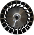 19" Mercedes S-Class Maybach Style Staggered Black Machined Wheels & Rims