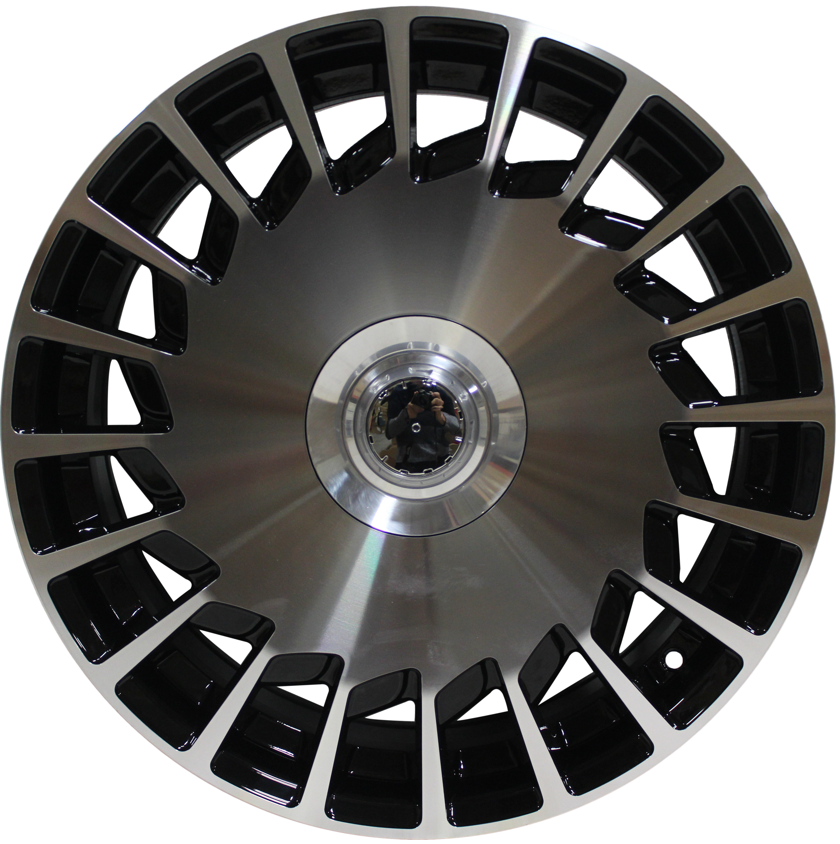 19" Mercedes S-Class Maybach Style Staggered Black Machined Wheels & Rims