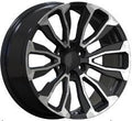 24" Chevy GMC Sierra Yukon Tahoe Escalade Trail Boss Black Machined Style 31 Wheels