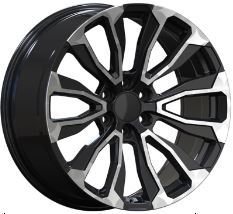 24" Chevy GMC Sierra Yukon Tahoe Escalade Trail Boss Black Machined Style 31 Wheels