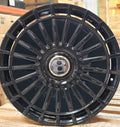 22" Bentley Continental GT Flying Spur Forged Gloss Black Style 17 Wheels