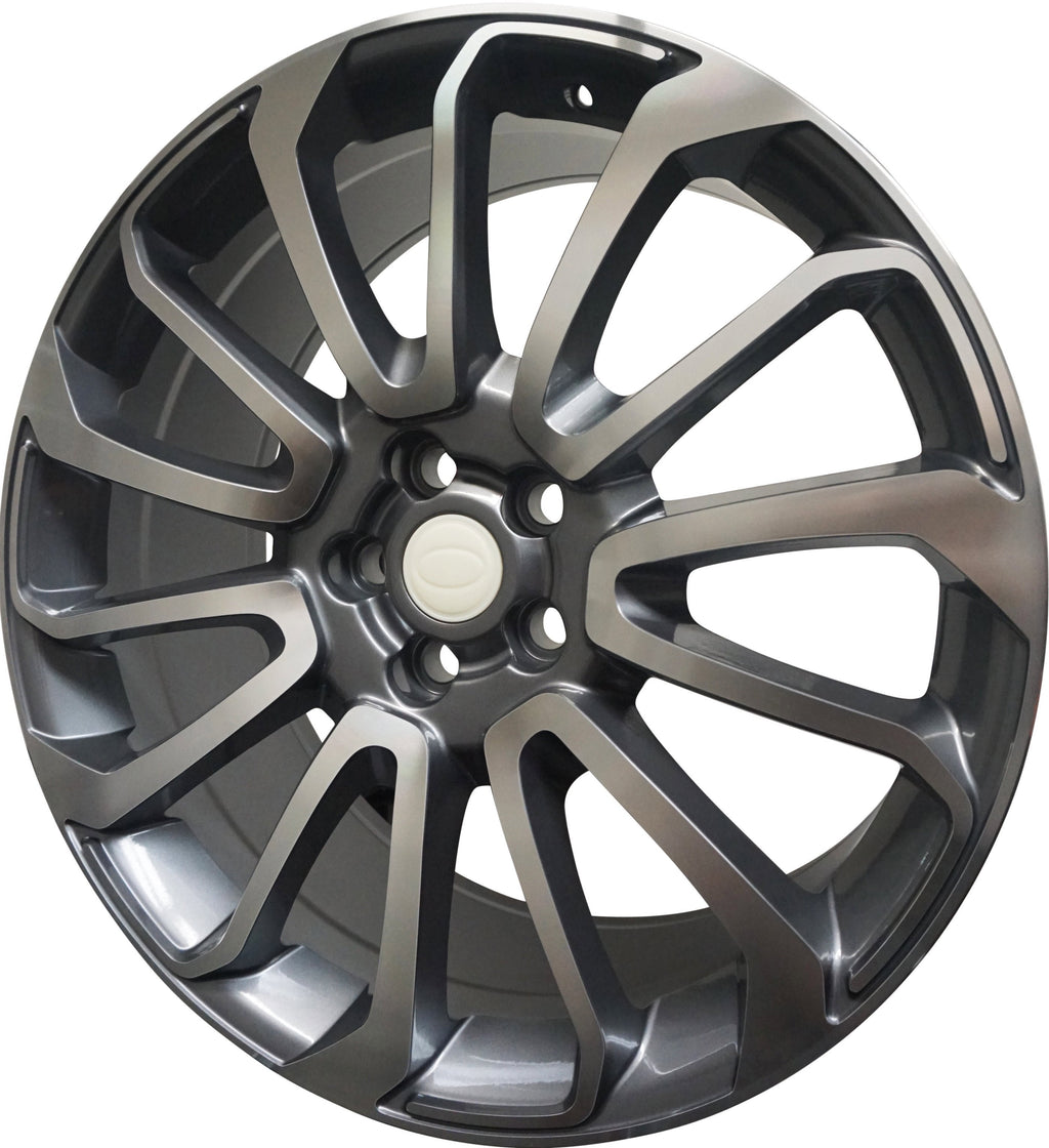 24" Range Rover Full Size / Sport / Defender Autobiography Black Machined Wheels & Rims