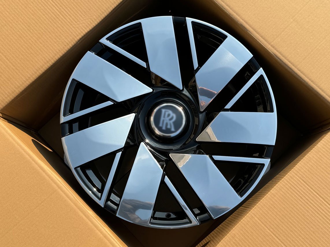 23" Rolls Royce Ghost Cullinan Phantom Forged Black Style Wheels